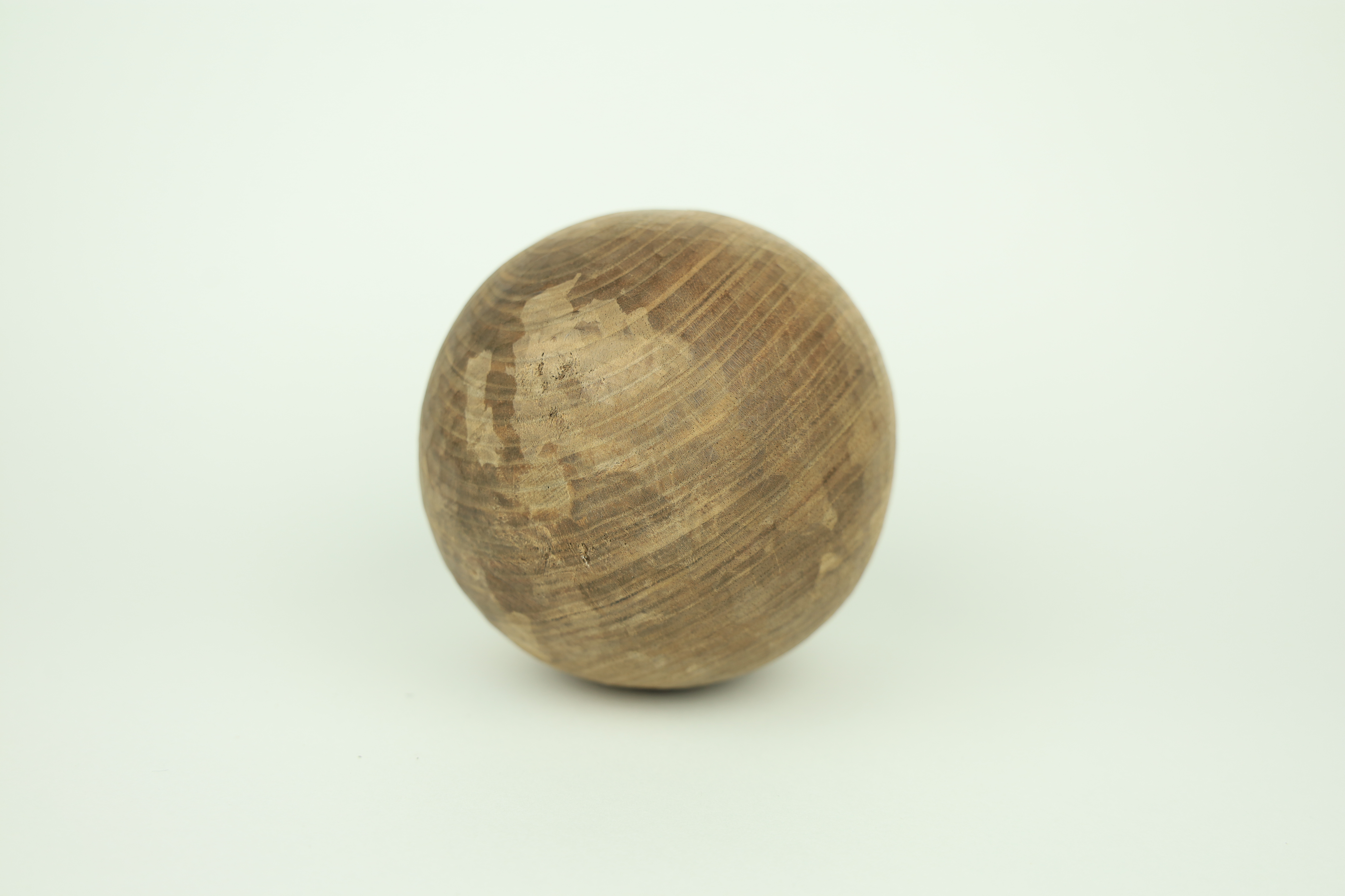 Inner Spheres [detail] (2026) Walnut, 10 cm diameter
